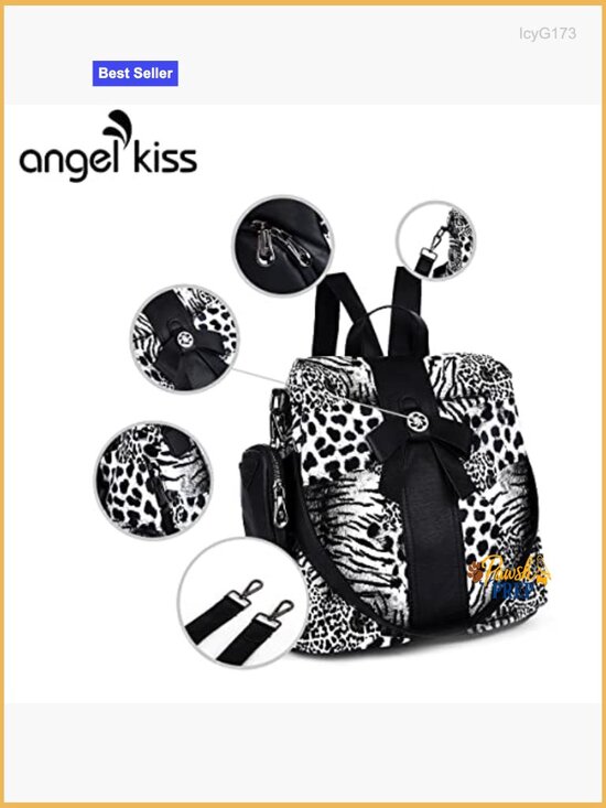Vegan Leather Anti-Theft Backpack Purse with Shoulder Strap main image 4